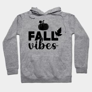 Fall Vibes Simple Lettering Hoodie